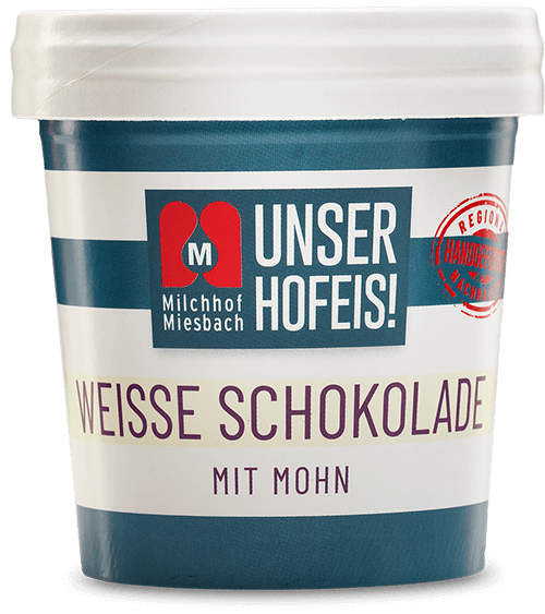 Weisse Schokolade – Unser Hofeis!